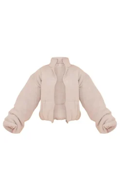 PrettyLittleThing Cardigans*Marl Knitted Puffer Jacket