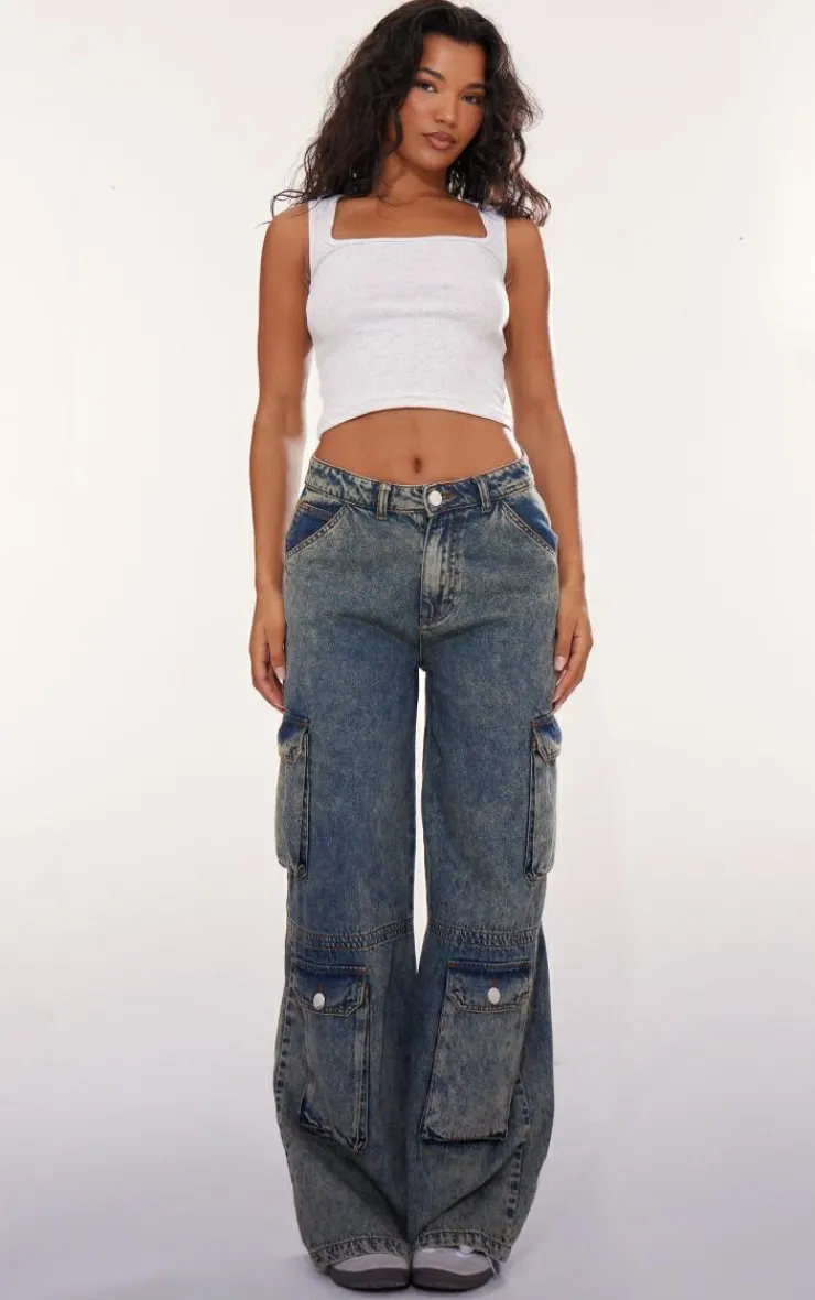 PrettyLittleThing Basic Tops*Rib Scoop Neck Vest