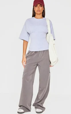 PrettyLittleThing T-Shirts*Ruched Bust Detail Fitted T Shirt