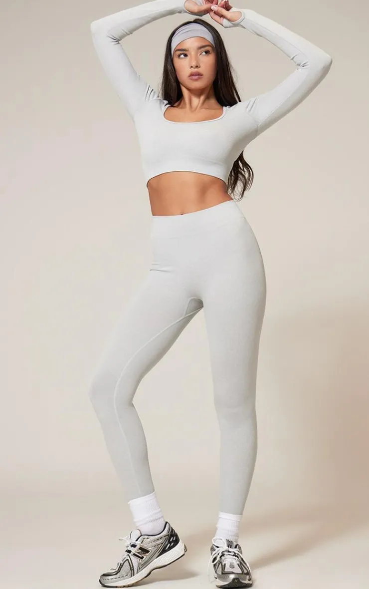 PrettyLittleThing Seamless Gym Wear*Marl Seamless Gym Leggings
