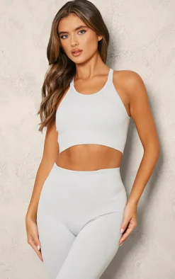 PrettyLittleThing Sports Bras*Marl Seamless Sports Bra