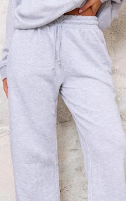 Hot PrettyLittleThing Straight Leg Sweatpants Grey Marl