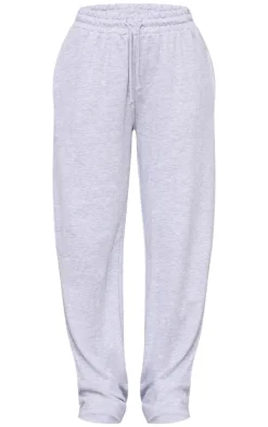 Hot PrettyLittleThing Straight Leg Sweatpants Grey Marl