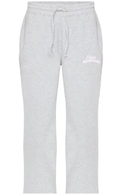 Clearance PrettyLittleThing Studio Archives Wide Leg Sweatpants Grey Marl