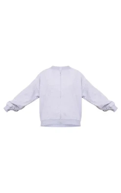 Sale PrettyLittleThing Zip Up Sweatshirt Grey Marl