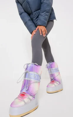 PrettyLittleThing Ankle Boots*Moon Boot Icon Tie Dye