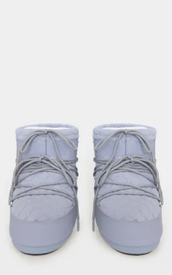 PrettyLittleThing Ankle Boots*Moon Boot Quilt Icon Low