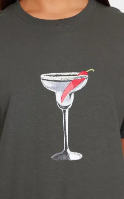 PrettyLittleThing T-Shirts*Oversized Spicy Martini T Shirt
