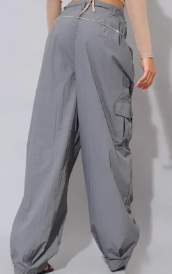 Grey Parachute Oversized Shell Cargos