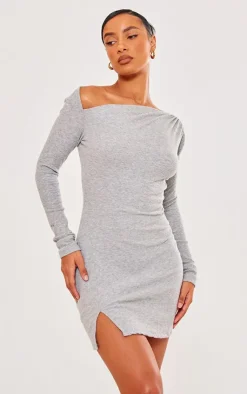 Rib Cut Out Shift Dress-PrettyLittleThing Best