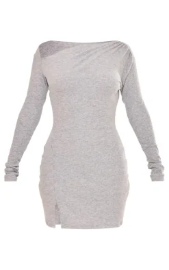Rib Cut Out Shift Dress-PrettyLittleThing Best