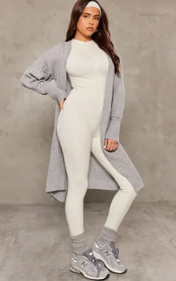 PrettyLittleThing Cardigans*Ribbed Knitted Midi Cardigan