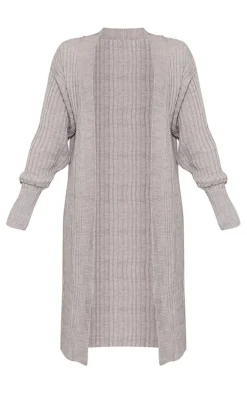 PrettyLittleThing Cardigans*Ribbed Knitted Midi Cardigan