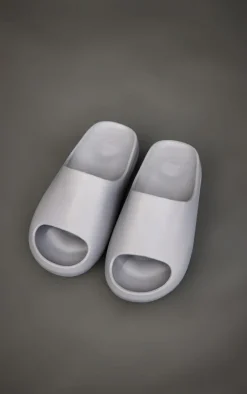 PrettyLittleThing Slides*Rubber Rib Sole Slides
