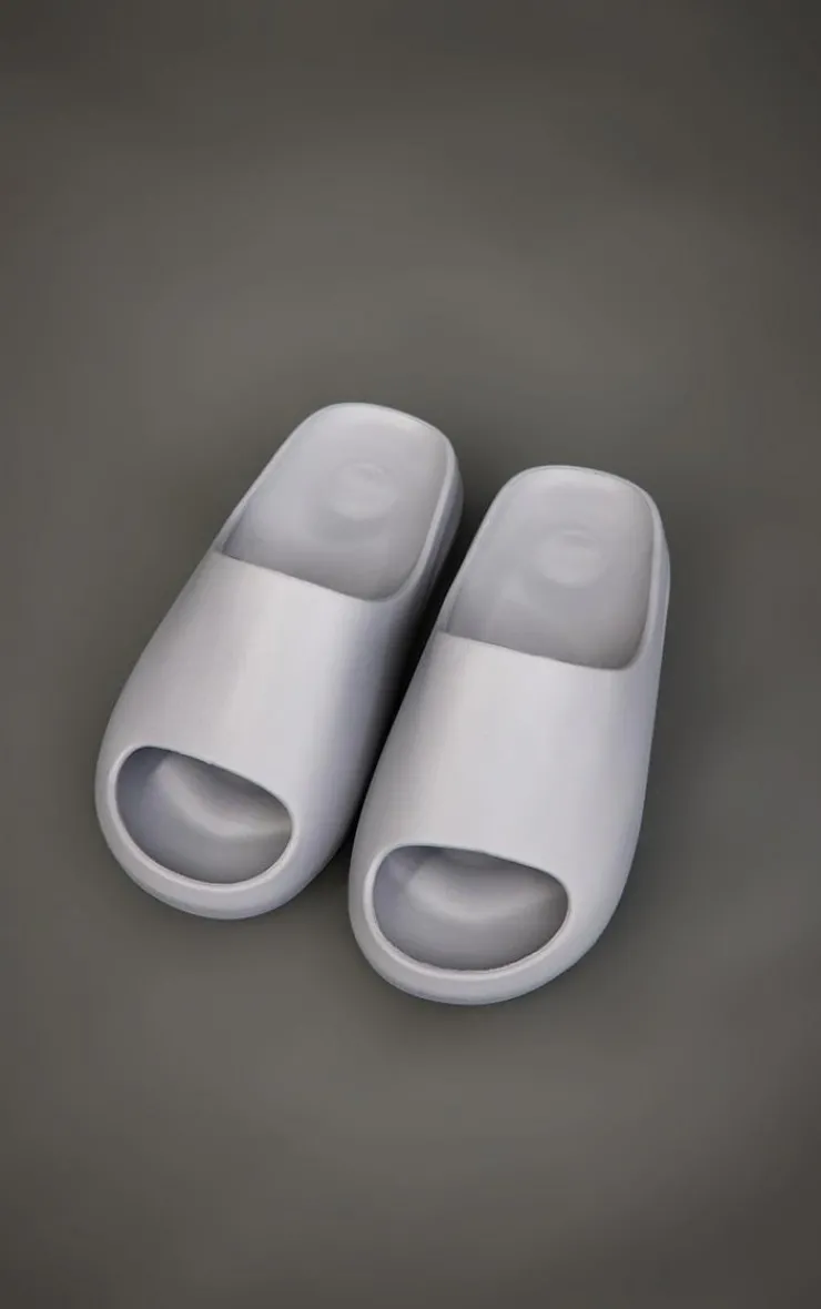 PrettyLittleThing Slides*Rubber Rib Sole Slides