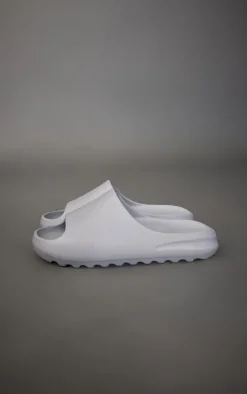 PrettyLittleThing Slides*Rubber Rib Sole Slides