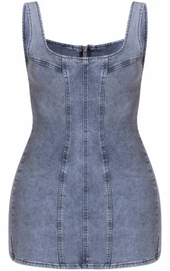 Seam Detail Mini Dress-PrettyLittleThing Outlet
