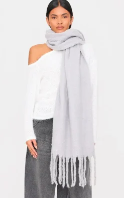 PrettyLittleThing Scarves & Gloves*Soft Blanket Tassel Scarf