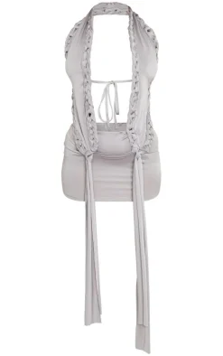 Soft Touch Extreme Cut Out Halterneck Bodycon Dress-PrettyLittleThing Hot
