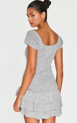 Textured Knitted Rara Mini Dress-PrettyLittleThing Discount