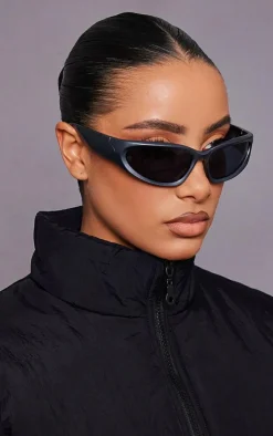 PrettyLittleThing Visor Sunglasses*Thick Frame Narrow Visor Sunglasses
