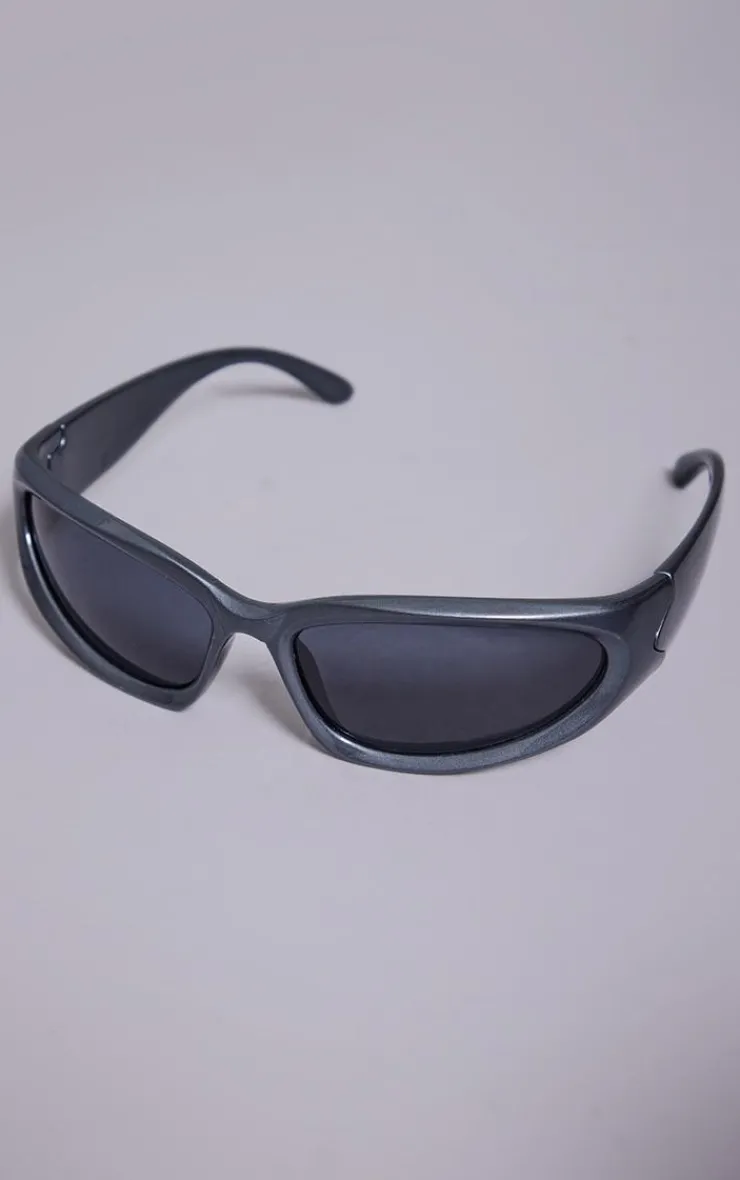 PrettyLittleThing Visor Sunglasses*Thick Frame Narrow Visor Sunglasses
