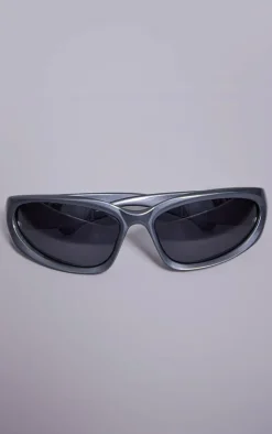 PrettyLittleThing Visor Sunglasses*Thick Frame Narrow Visor Sunglasses