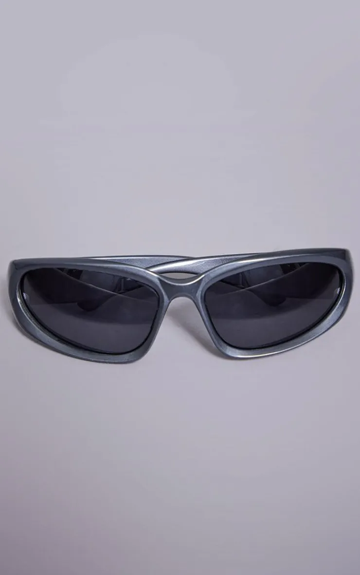 PrettyLittleThing Visor Sunglasses*Thick Frame Narrow Visor Sunglasses