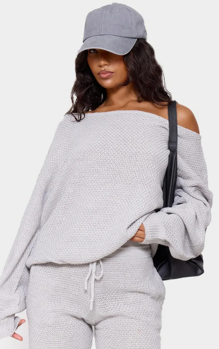PrettyLittleThing Knitted Loungewear*Waffle Knitted Lounge Set