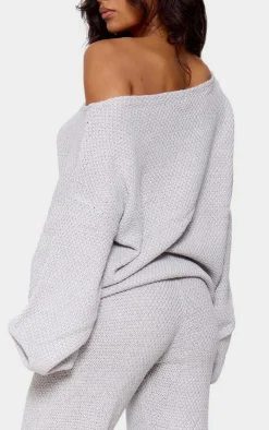 PrettyLittleThing Knitted Loungewear*Waffle Knitted Lounge Set