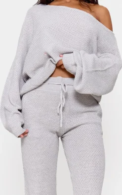 PrettyLittleThing Knitted Loungewear*Waffle Knitted Lounge Set