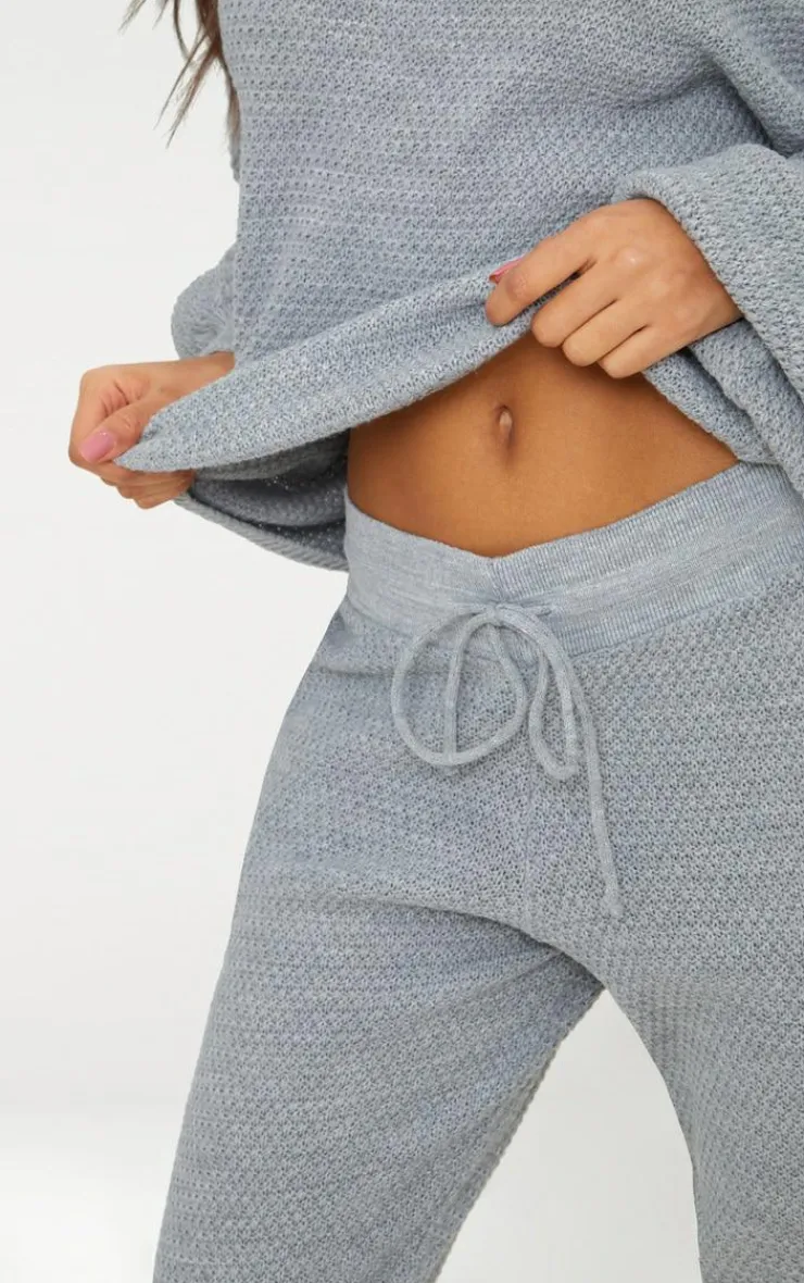 PrettyLittleThing Knitted Loungewear*Waffle Knitted Lounge Set