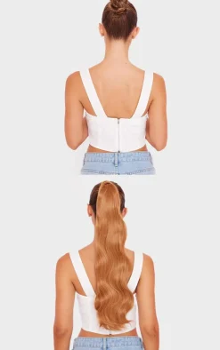 PrettyLittleThing Hair Extensions*Hair Choice Extensions Power Pony Wavy 26 Inch Amber