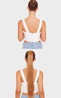 PrettyLittleThing Hair Extensions*Hair Choice Extensions Power Pony 26 Inch Straight Amber