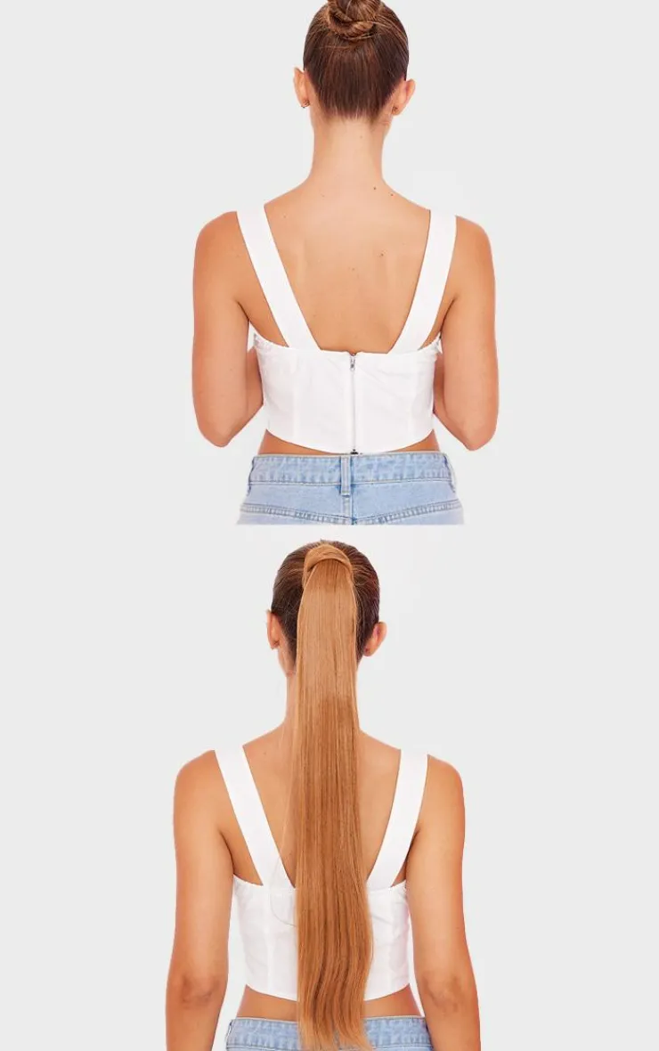 PrettyLittleThing Hair Extensions*Hair Choice Extensions Power Pony 26 Inch Straight Amber
