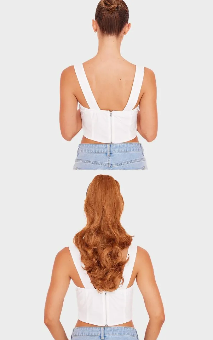 PrettyLittleThing Hair Extensions*Hair Choice Extensions Pony Piece 20 Inch Curly Amber