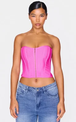 Bandage Hook And Eye Structured Corset-PrettyLittleThing New