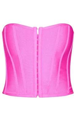 Bandage Hook And Eye Structured Corset-PrettyLittleThing New