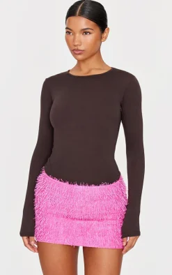 PrettyLittleThing Christmas Day Outfits*Eyelash Tinsel Detail Mini Skirt