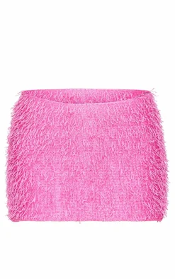 PrettyLittleThing Christmas Day Outfits*Eyelash Tinsel Detail Mini Skirt