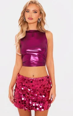 Full Sequin Low Rise Micro Mini Skirt-PrettyLittleThing Discount