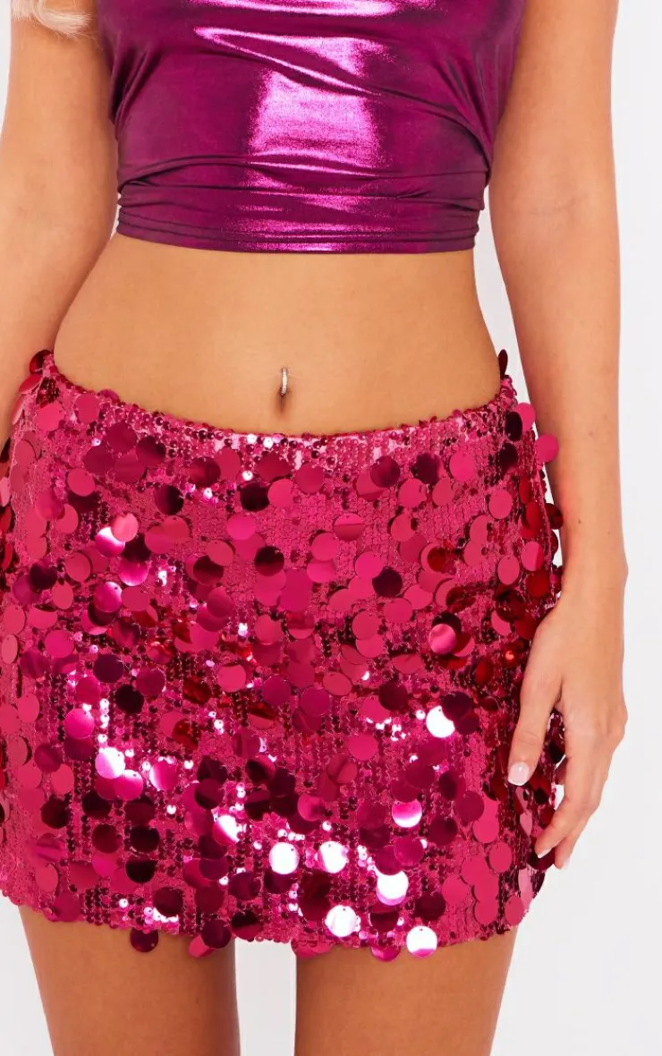 Full Sequin Low Rise Micro Mini Skirt-PrettyLittleThing Discount