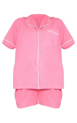 PrettyLittleThing Christmas Pajamas*Jersey Piping Detail Short PJ Set