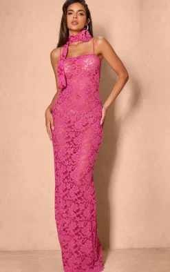 Lace Maxi Dress-PrettyLittleThing Sale