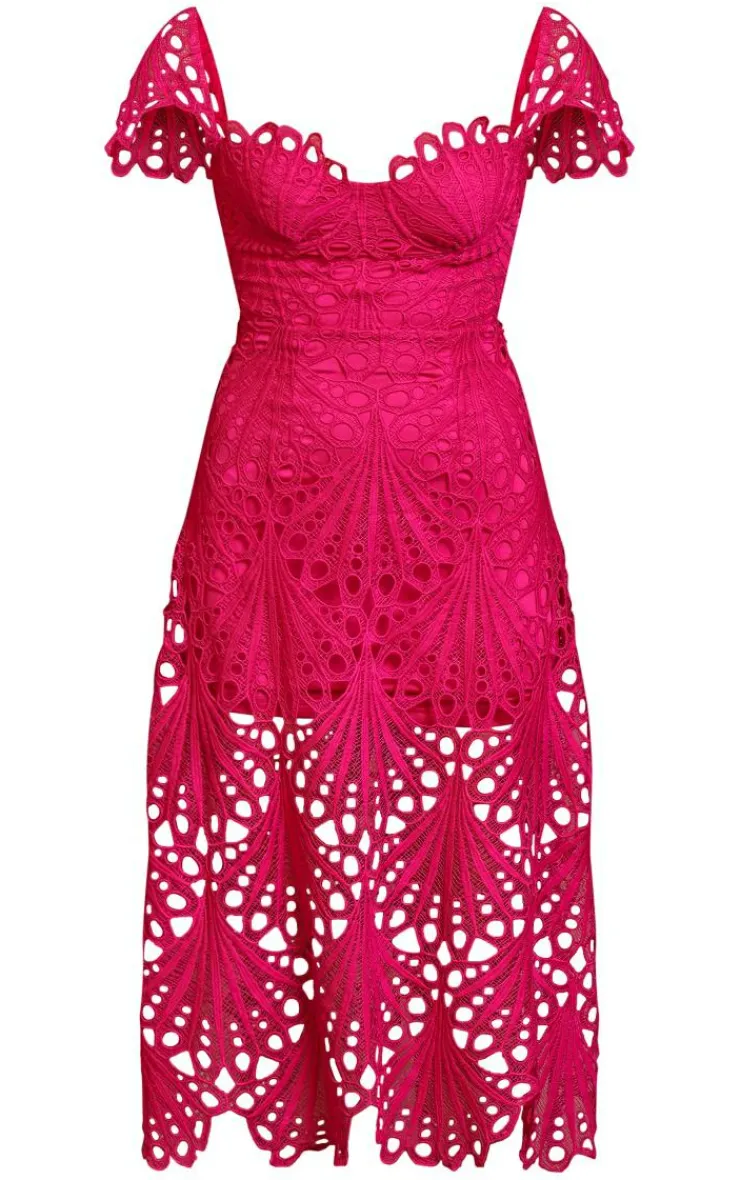 Lace Midaxi Dress-PrettyLittleThing Clearance