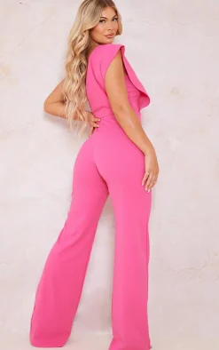 One Shoulder Drape Detailed Jumpsuit-PrettyLittleThing New