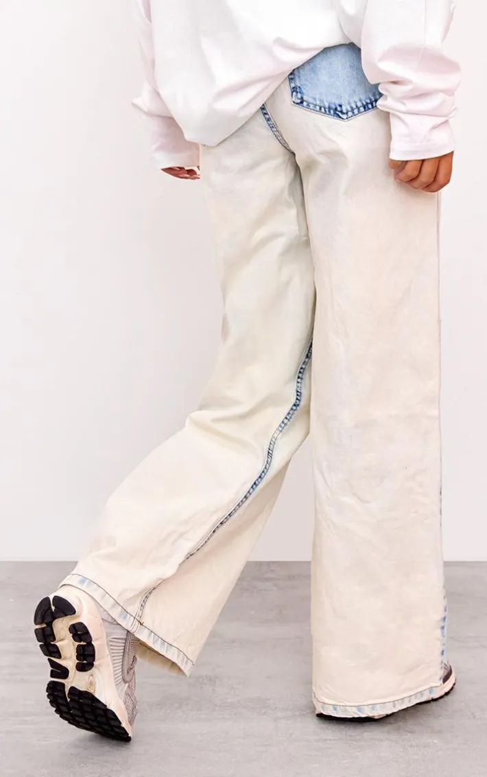 Ice Blue Wide Leg Jeans