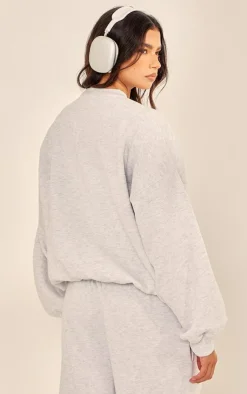 PrettyLittleThing Oversized Sweaters*Studio Archive Embroidered Oversized Sweatshirt