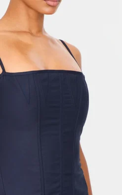 PrettyLittleThing Corsets*Premium Woven Lace Up Back Corset