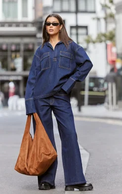 PrettyLittleThing Christmas Shop*Slouchy Wide Leg Jeans